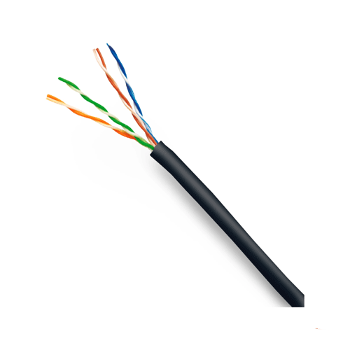 CABLE U/UTP CCA CAT 5E ALUMINIO NEGRO PARA EXTERIORES DIXON 3056 - Imagen 2