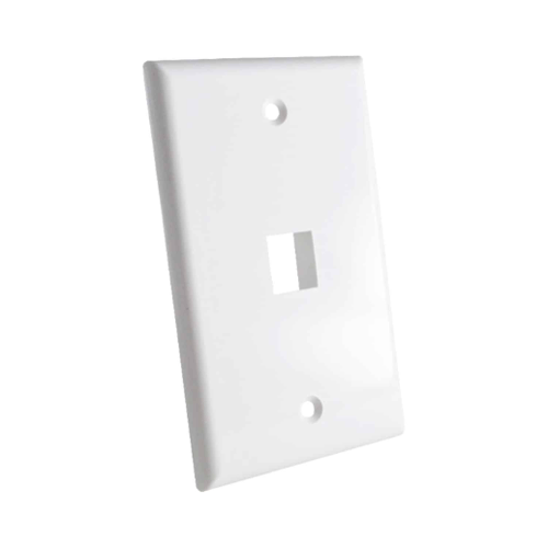 PLACA DE PARED DE 1 PUERTO FACEPLATE BLANCO DIXON JE3001WH