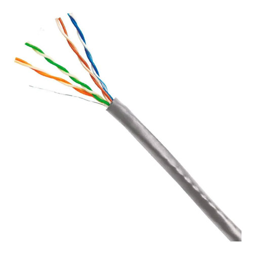 CABLE U/UTP CCA CAT 5E ALUMINIO GRIS PARA INTERIORES DIXON 3050 - Imagen 2