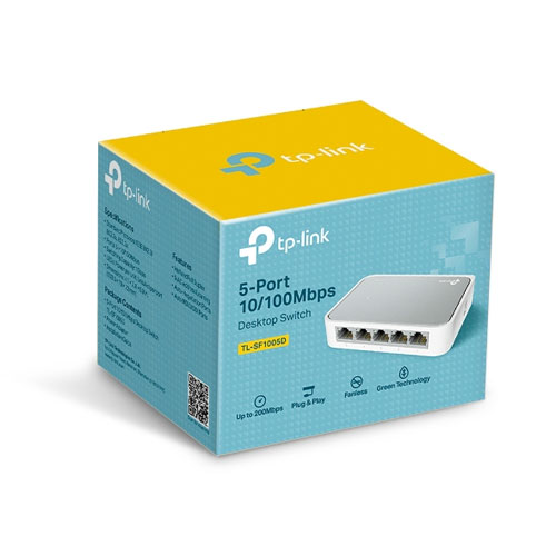 SWITCH 5 PUERTOS 10/100MBPS. CASE PLASTICO TP-LINK TP-TL-SF1005D