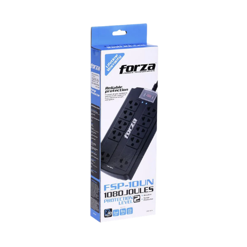 SUPRESOR DE PICO 10 TOMAS FORZA FSP-10UN - Imagen 2