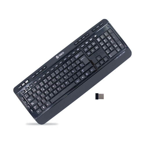 TECLADO INALAMBRICO Y BLUETOOTH TEROS TE-4074CS