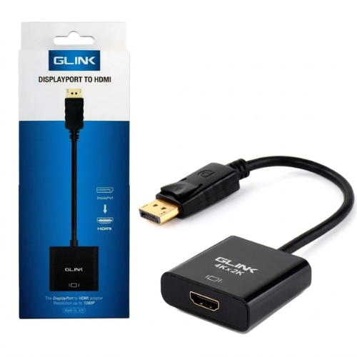 ADAPTADOR DISPLAYPORT A HDMI 4K 1080P GLINK GL-020