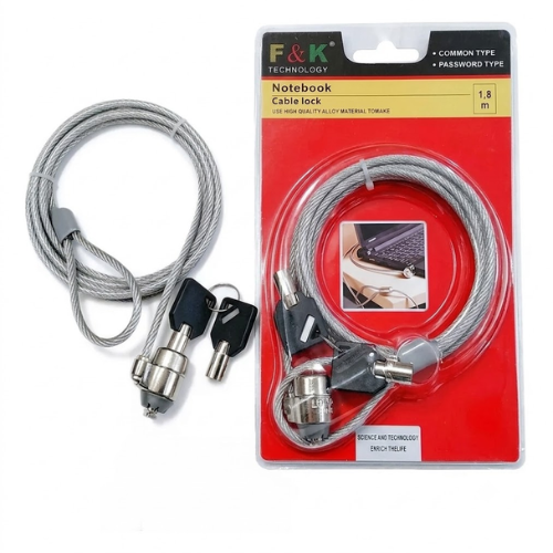 CANDADO PARA NOTEBOOK CON LLAVE DE 1.8M MMS-03