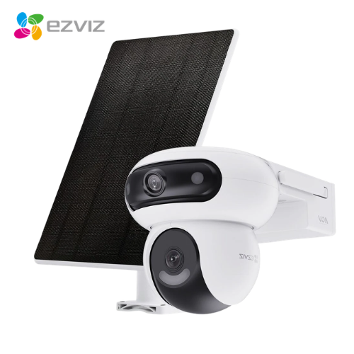 KIT CAMARA IP PT DOBLE LENTE ( 4MP + 4MP ) EXTERIOR 4G ( WIFI ) + PANEL SOLAR EZVIZ CS-HB90X /SP
